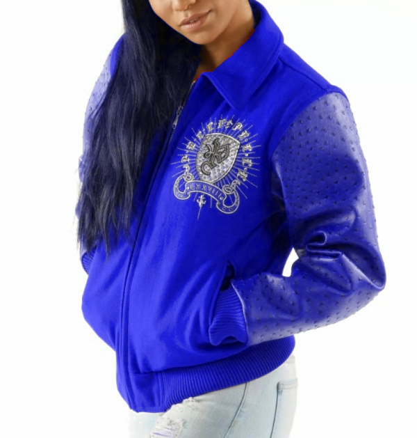 Pelle Pelle Ladies Blue Immortal Worldwide Revolution Jacket