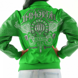 Pelle Pelle Ladies Green Immortal Worldwide Revolution Jacket