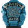 Pelle Pelle Turquoise Immortal Studded Leather Jacket