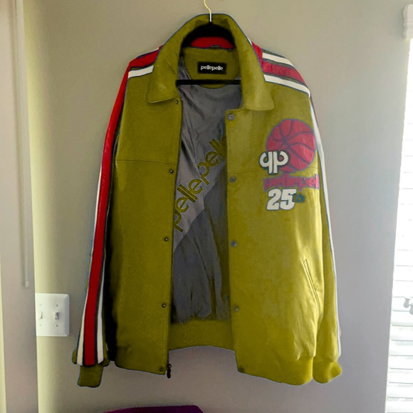 Vintage Pelle Pelle Basketball Olive Jacket