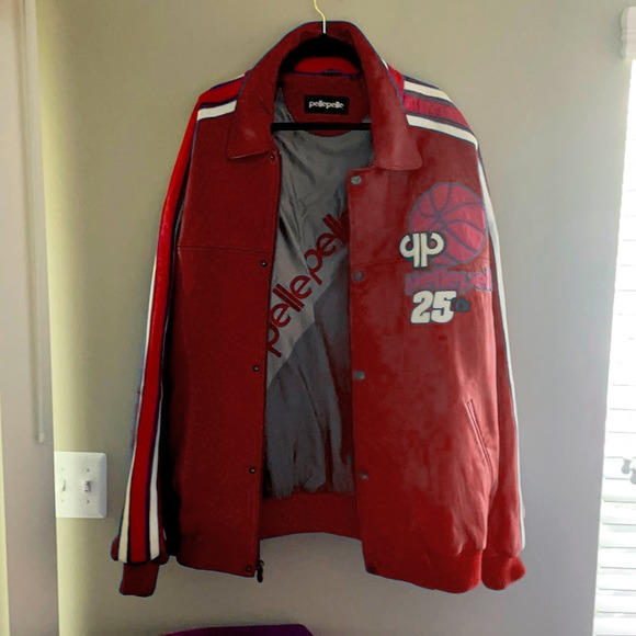 Vintage Pelle Pelle Basketball Red Jacket