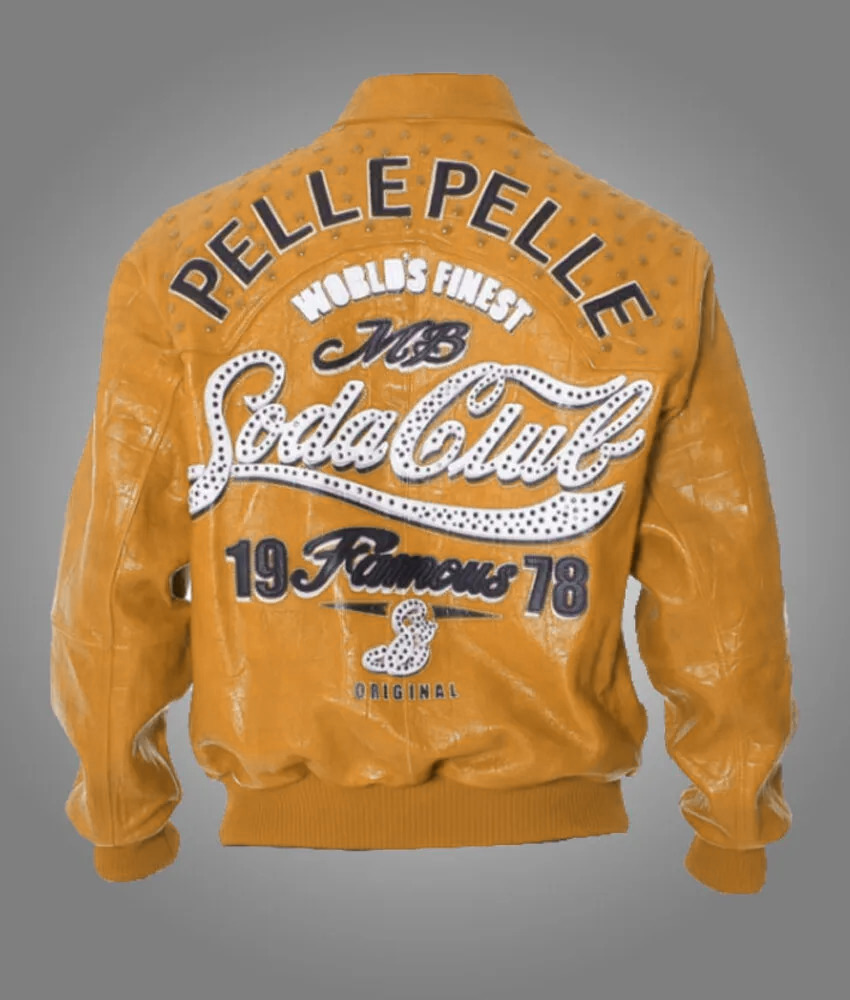 1978 Soda Club Mustard Pelle Pelle Jacket