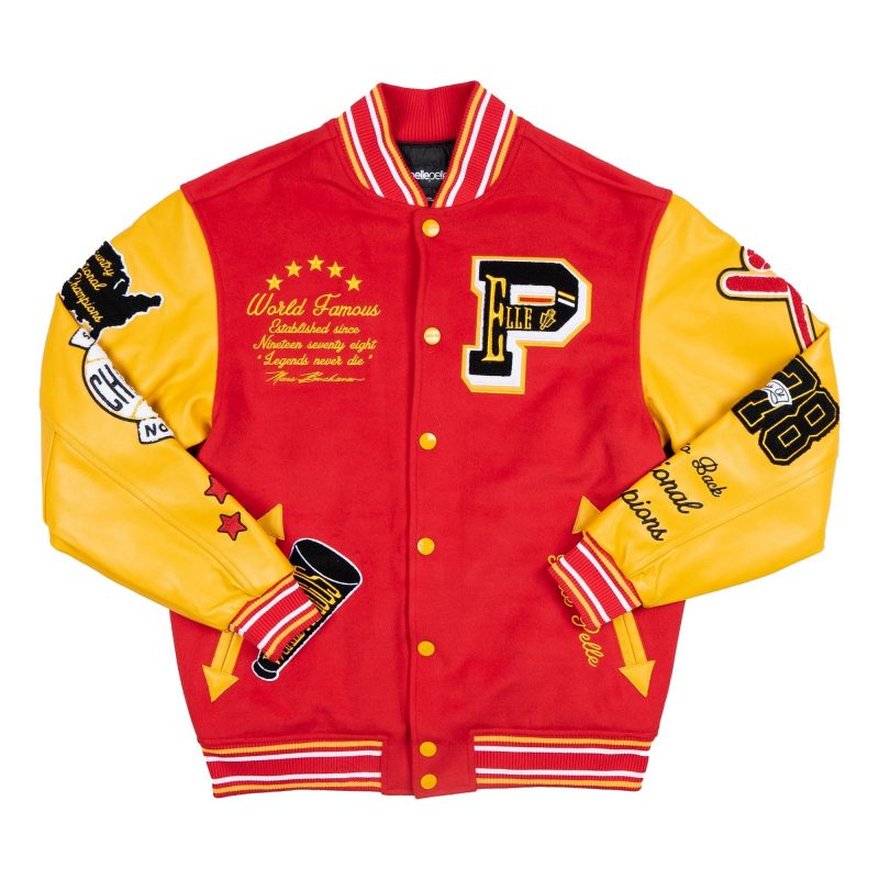 Pelle Pelle World Famous Red Wool and Leather Jacket - PPJ