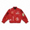 Juice WRLD Legends Never Die Red Varsity Jacket