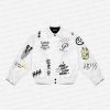 Juice WRLD Legends Never Die White Varsity Jacket