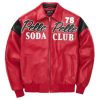 Pelle Pelle Soda Club Plush Red Leather Jacket