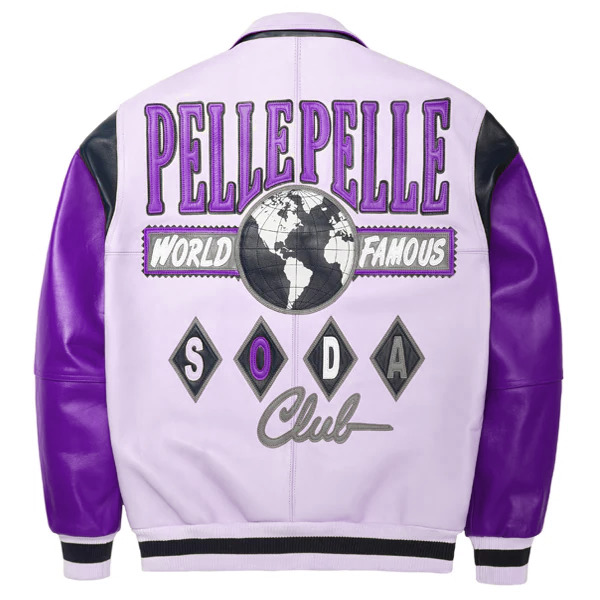 Pelle Pelle World Famous Dark Purple Soda Club Plush Jacket