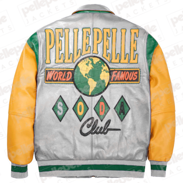 World Famous Multicolor Silver Soda Club Plush Jacket