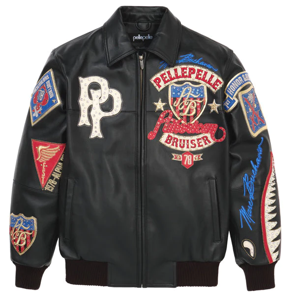 Pelle Pelle American Bruiser Black Plush Jacket