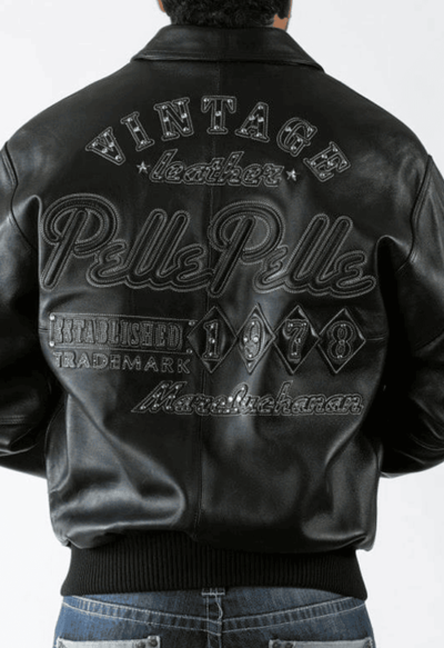 Pelle Pelle 1978 Vintage Leather Black Jacket