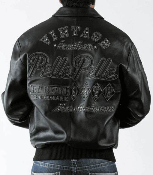 Pelle Pelle 1978 Vintage Leather Black Jacket
