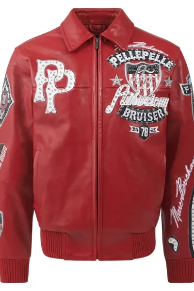 Pelle Pelle American Bruiser Maroon Jacket