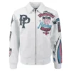 Pelle Pelle American Bruiser White Blue Leather Jacket