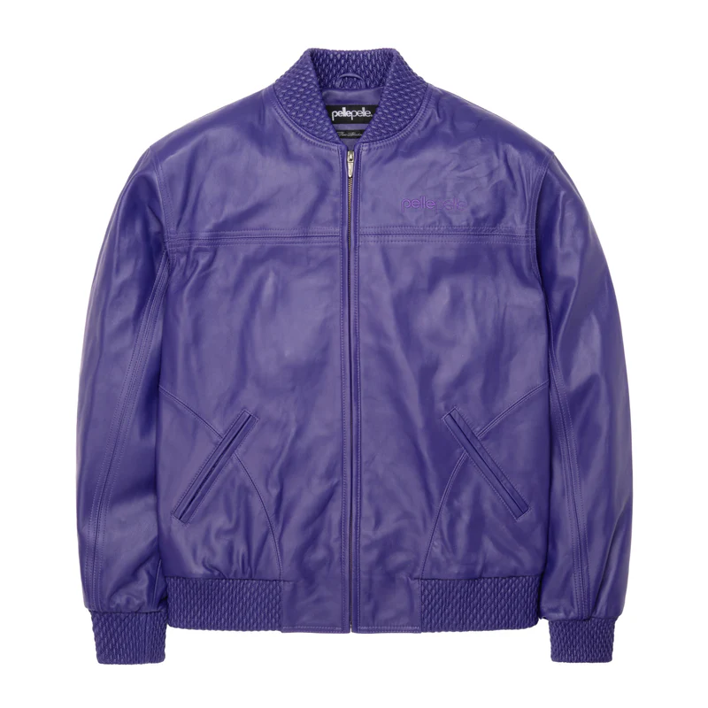 Pelle Pelle Basic Burnish Purple Leather Jacket