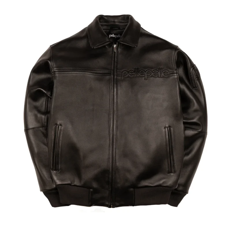 Corded Pelle Pelle Jacket Black
