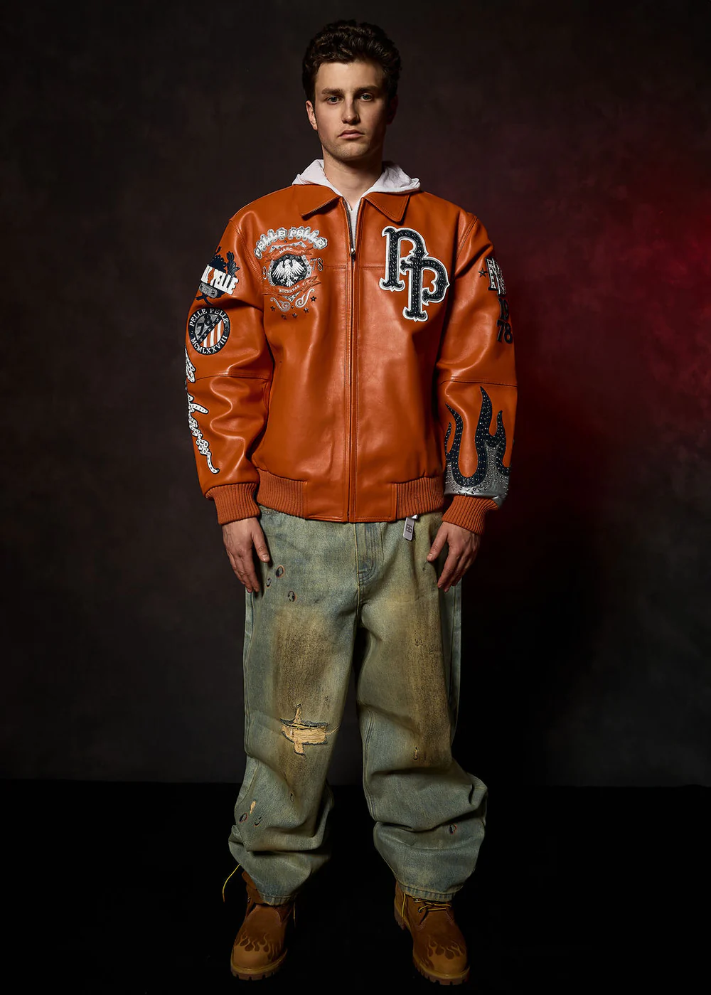 Pelle Pelle World Famous Orange Jacket Pelle Pelle World Famous Orange Jackets