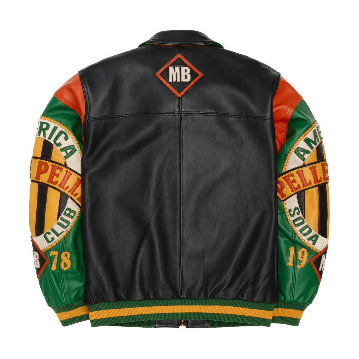 Pelle Pelle American Soda Club Jet Green Mens Jackets Pelle Pelle American Soda Club Jet Green Mens Jackets
