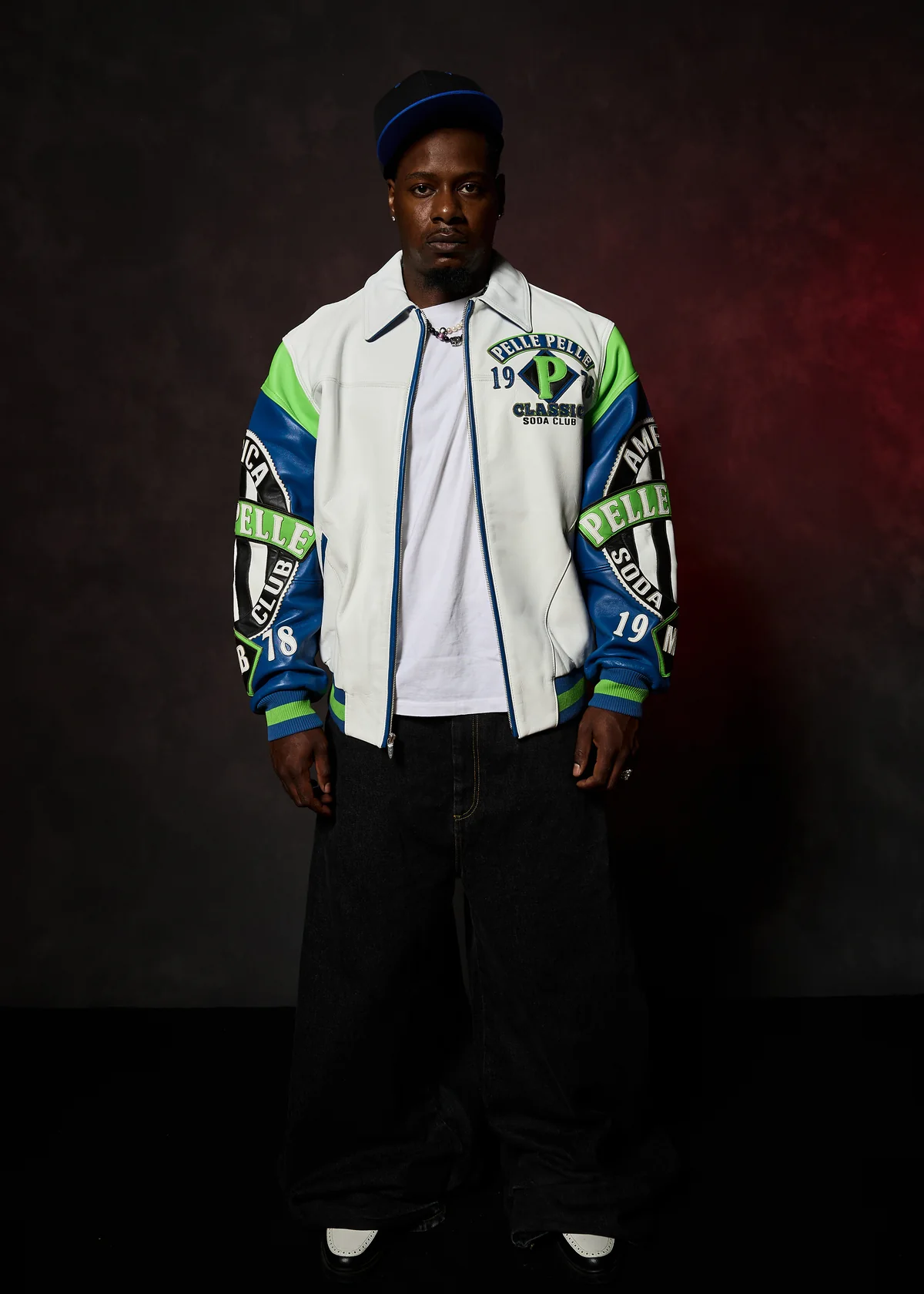 Pelle Pelle American Soda Club White Green Jacket