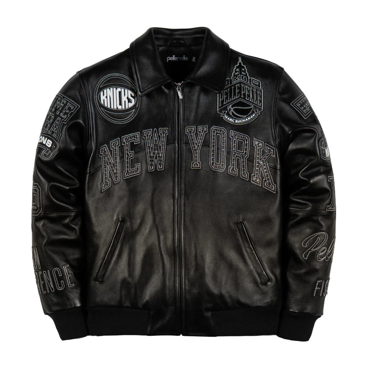 Pelle Pelle x FISLL for the city of knicks Black Jackets Pelle Pelle x FISLL for the city of knicks Black Jackets