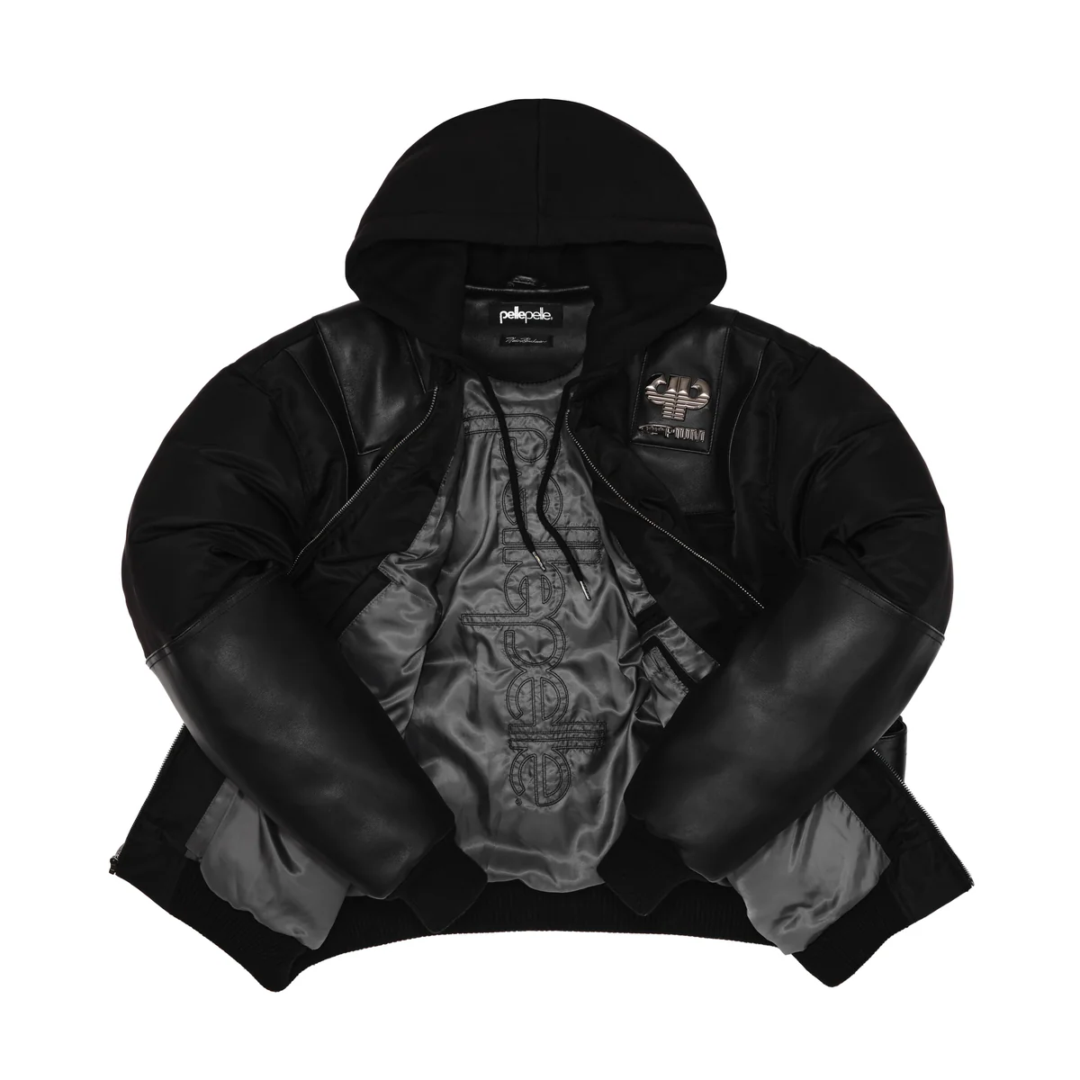 Pelle Pelle x Opium K9 Bomber Black Mens Jacket Pelle Pelle x Opium K9 Bomber Black Mens Jacket